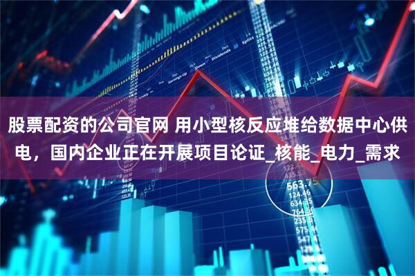 股票配资的公司官网 用小型核反应堆给数据中心供电，国内企业正在开展项目论证_核能_电力_需求